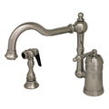 Whitehaus Legacyhaus Sgl Lvr Handle Faucet W/ Traditional Swivel Spout And Brass 3-3190-C